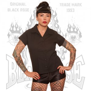 Blackrose Clothing Promo Girls Diner Shirt Gothic Nun print